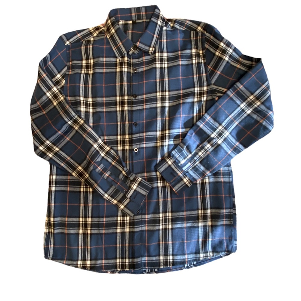 Plaid flannel button down